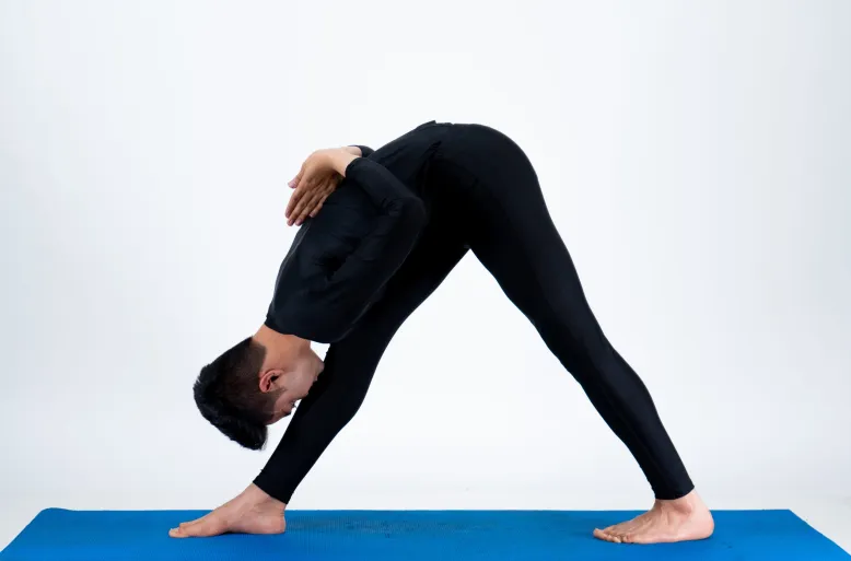 5. Parsvottanasana (Intense Side Stretch Pose):
